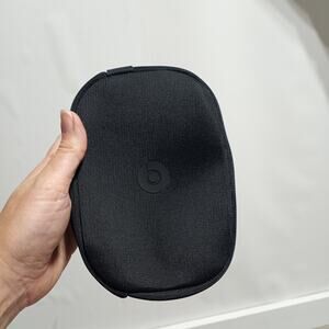 Beats Studio Pro Black Canvas Zip Up Pouch (No Headphones)